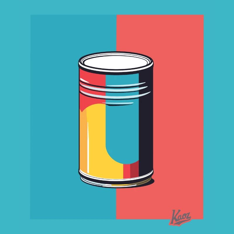 Pop Art und eine bunte Dose