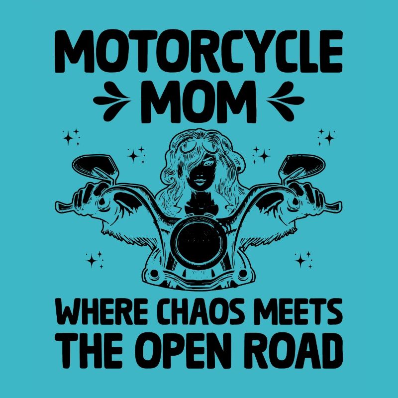 Motorrad-Mutter, wo Chaos Auf Die Offene Straße Trifft Bik