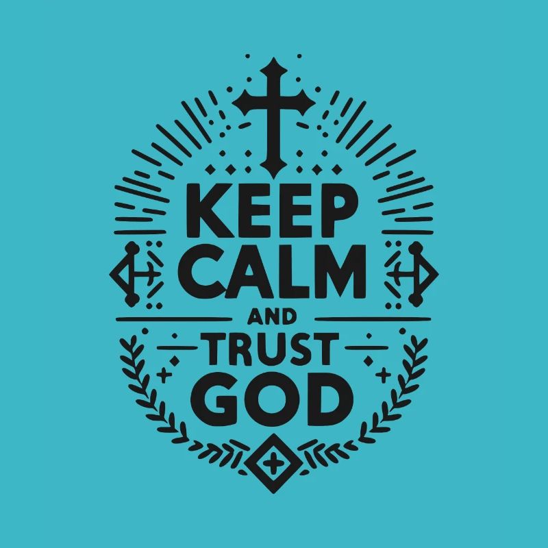 Bleib ruhig und vertraue Gott