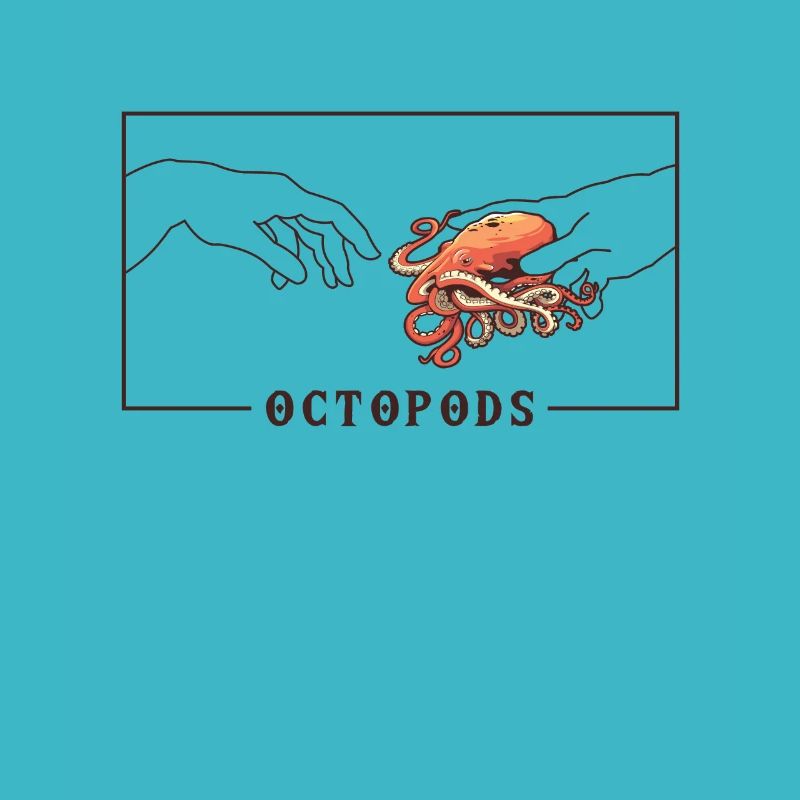 Michel-Ange Création d’Adam Octopodes Octopoda