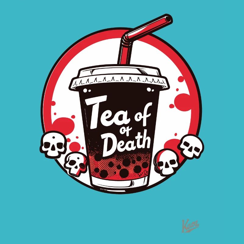 Crâne Bubble Tea de la Mort