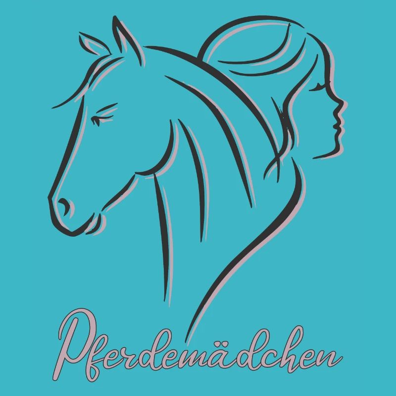 Pferdemädchen - Mädchen liebt Pferde