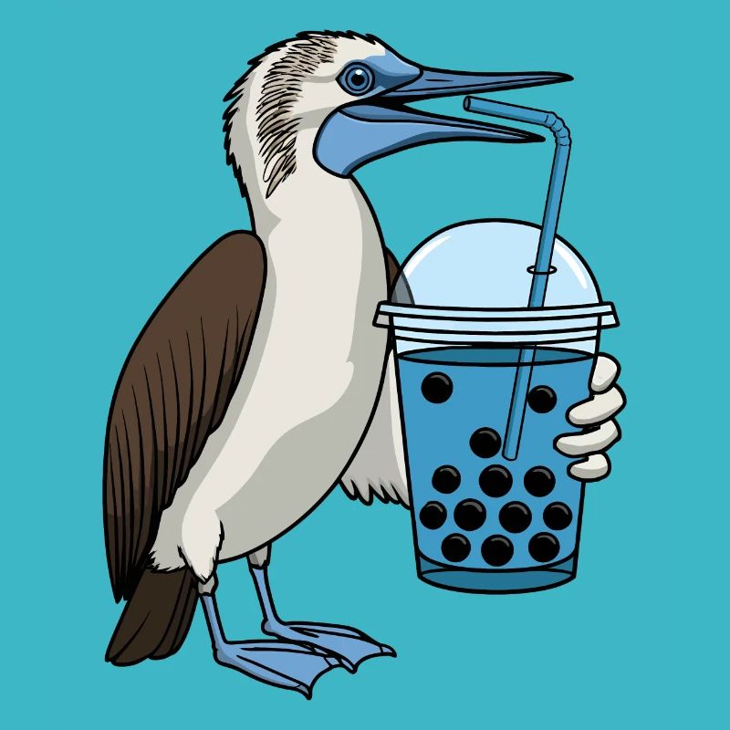 Blue-footed boobies Bubble Tea