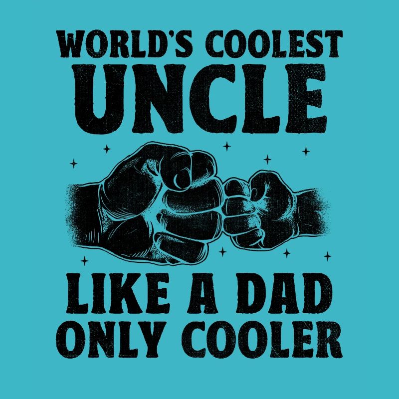 L’oncle le plus cool du monde comme un papa est le seul à être plus cool