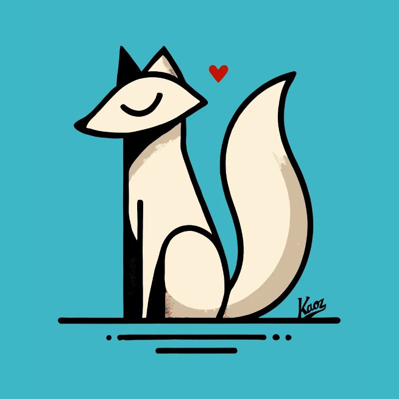 Fuchs Liebe mit Herz