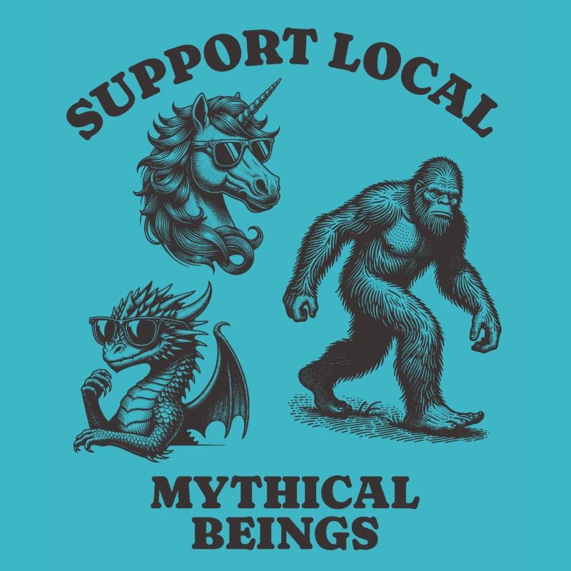 dragons unicorn Lovers - Support Local mythical