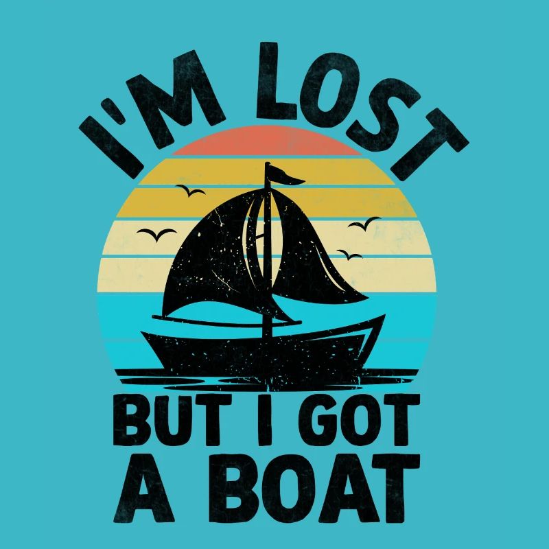 Ich bin verloren, aber ich habe ein Boot Paddelboot
