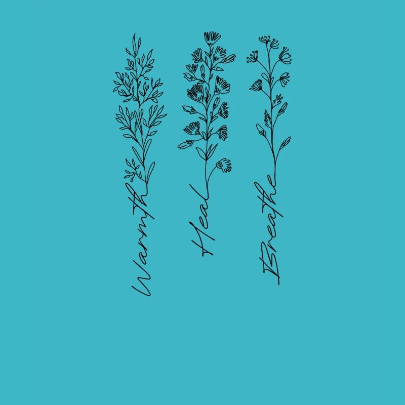 Warmes Heilen Florale Strichkunst