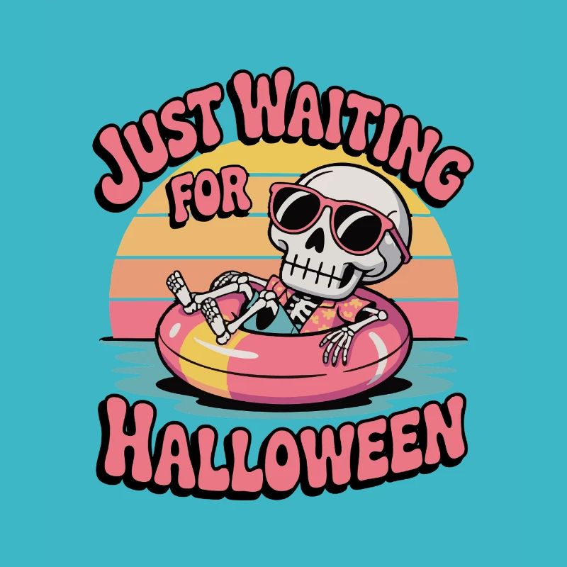 Chill Skeleton Halloween Vibes