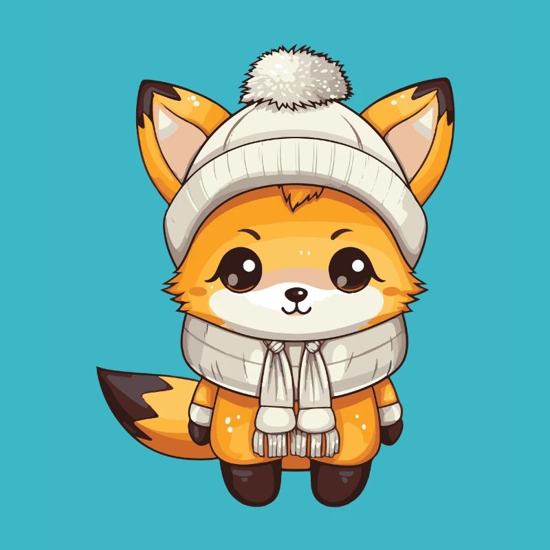 Fox Winter Animal Baby Comic