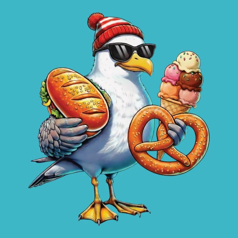 Möwe Brezel Eiscreme