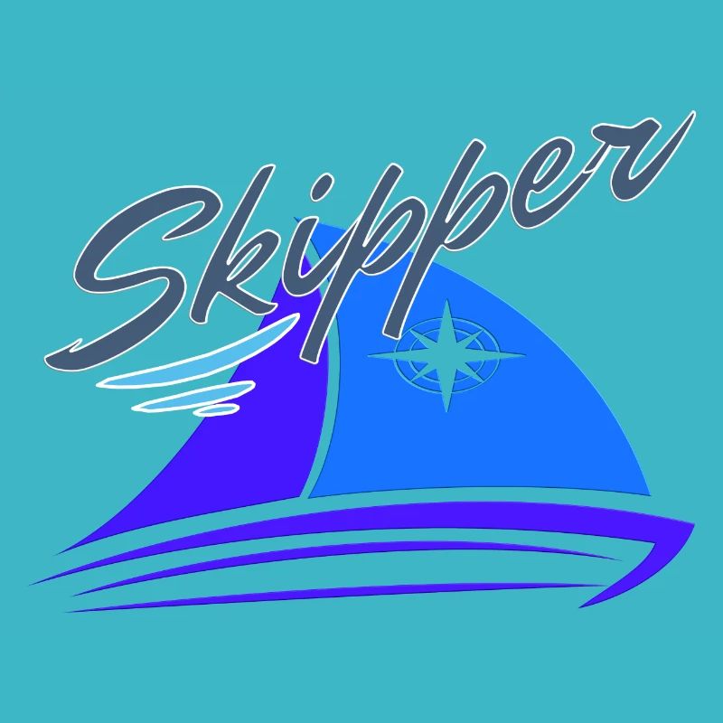 Skipper sailor captain sailingboat sailing gift