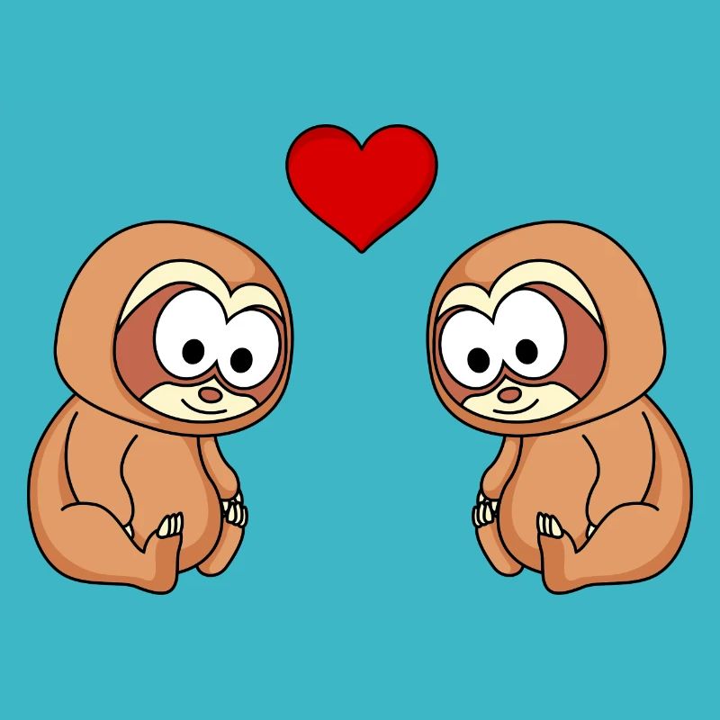 Sloth Comic Couple Love