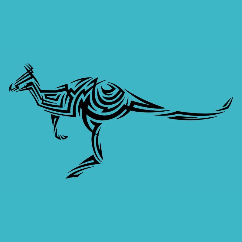 Kangaroo Tribal Tattoo