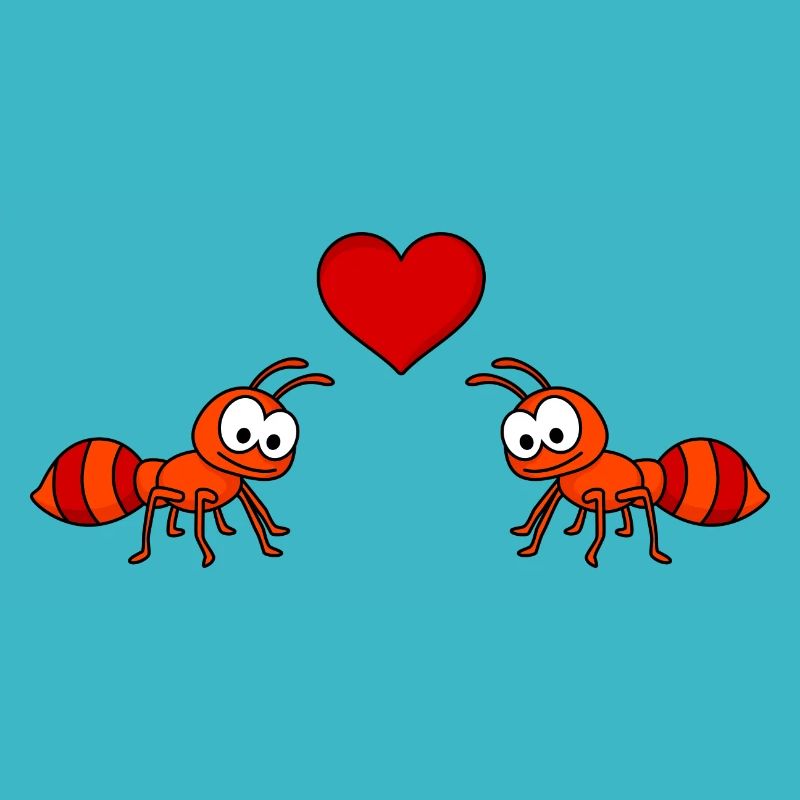 Fourmi Comic Couple amour