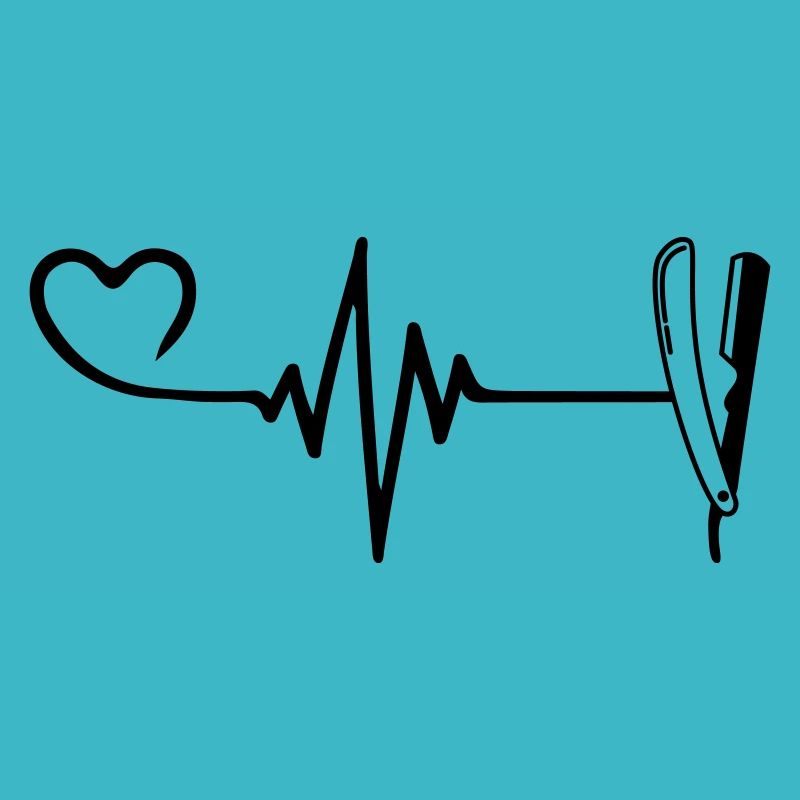 Shaving Barber Pulse Heart Love