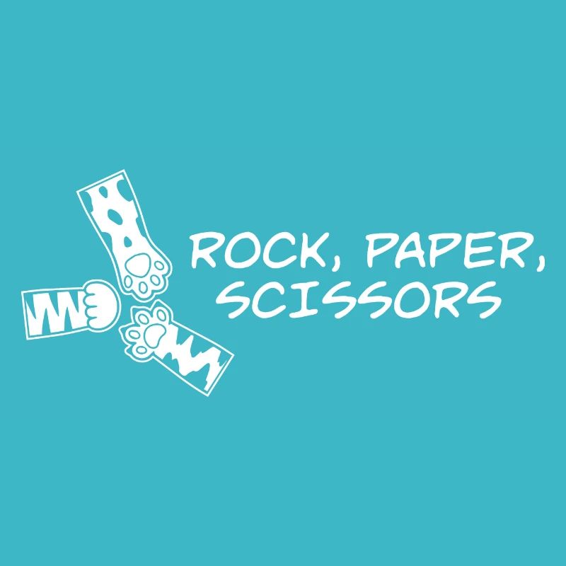 Mignon Kawaii Chat Patte Rock Papier Ciseaux Kitty Cat