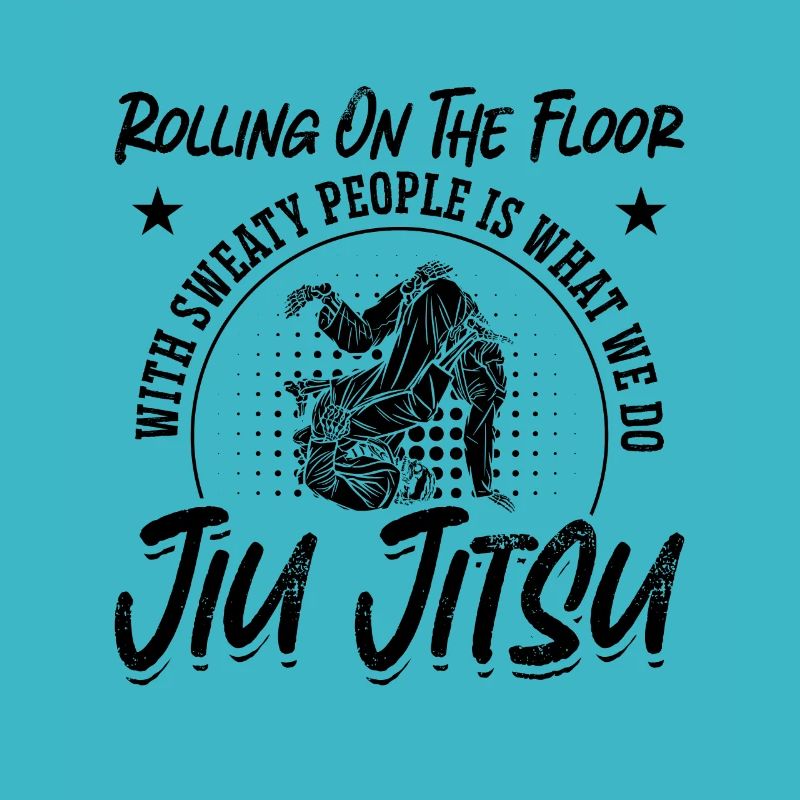 Rouler sur le sol Jiu Jitsu Combattant de combat