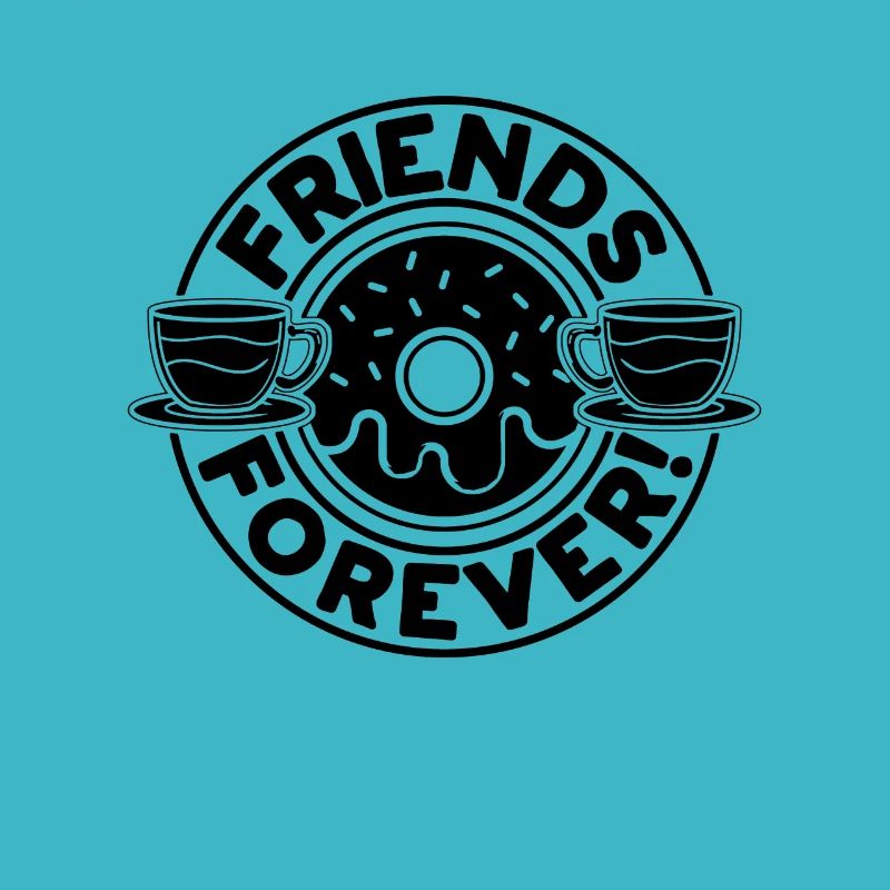 Friends Forever Breakfast Coffee & Donuts Lover