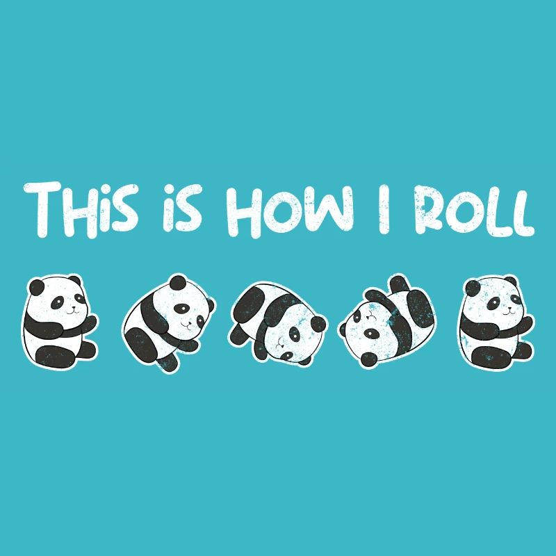 Panda Bär Rollen So Rolle Ich I Geschenk