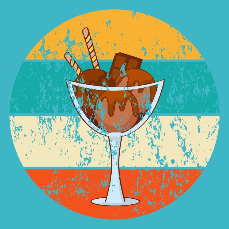 Vintage Retro Eisbecher