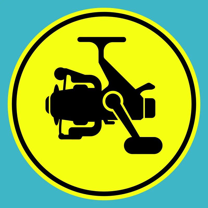 Fishing reel symbol icon