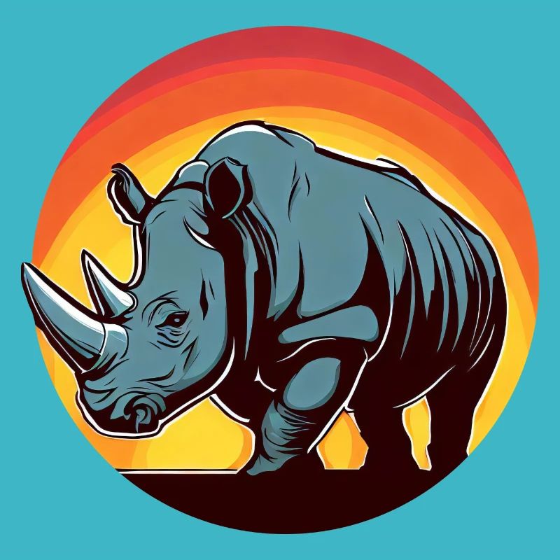 nashorn sunset rund
