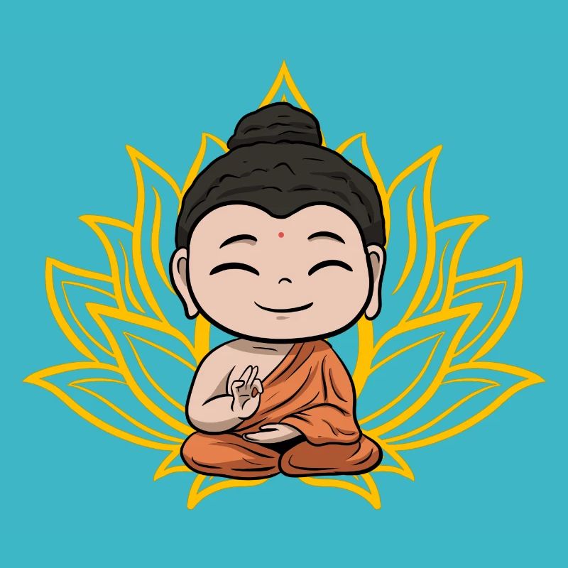 Buddha Mönch Namaste Buddhismus I Geschenk
