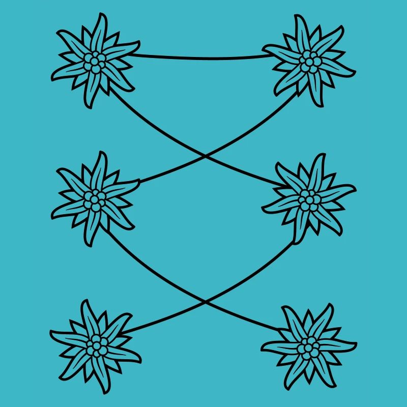 Tablier dirndl Edelweiss