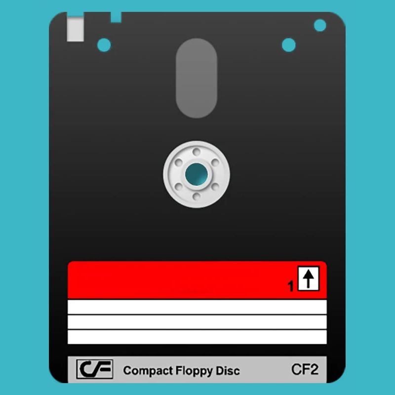 Amstrad 3" Diskette – Retro Tech 01 Symbol