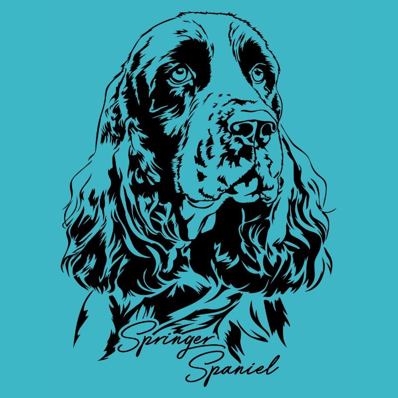 SPRINGER SPANIEL Portrait Wilsigns Hunde Jagdhunde