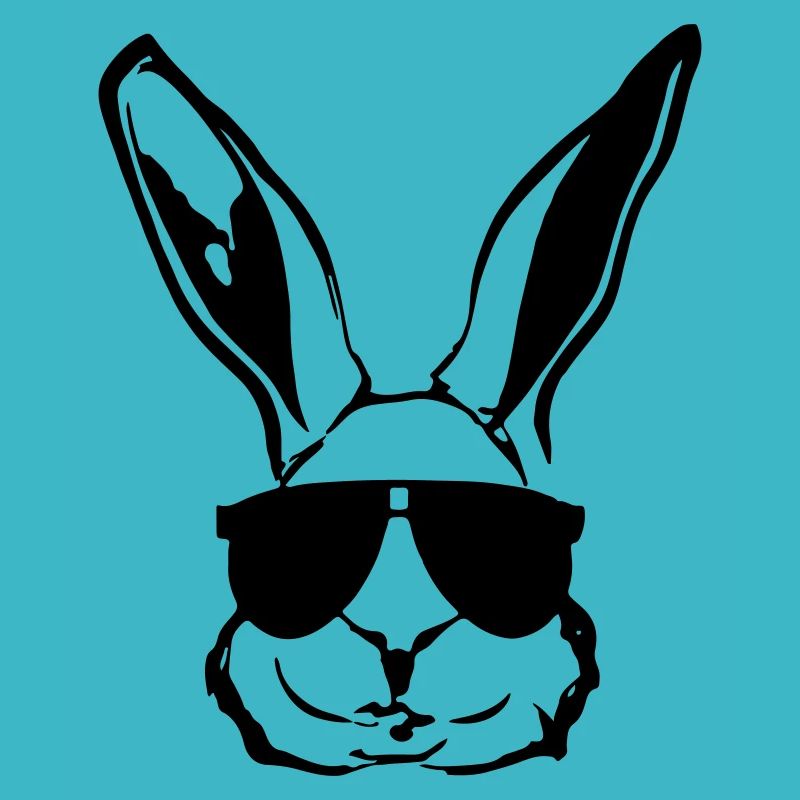 Hase mit Sonnenbrille Hasenkopf Geschenkidee