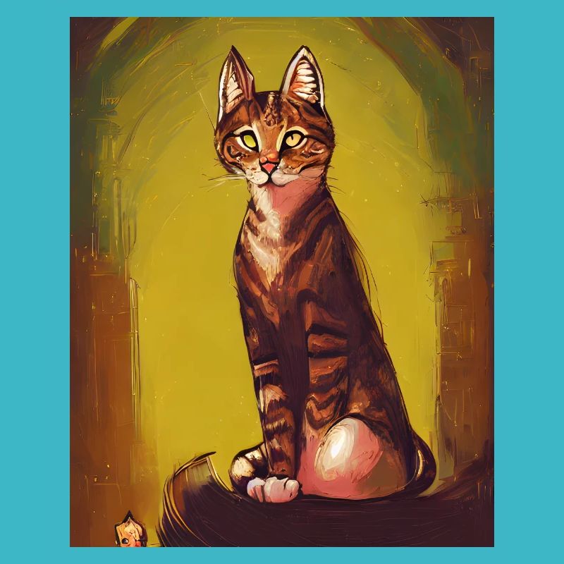 Katze sieht wunderschön aus