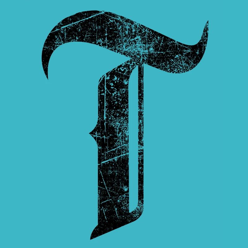 T-Shirt-Alphabet Initiale T