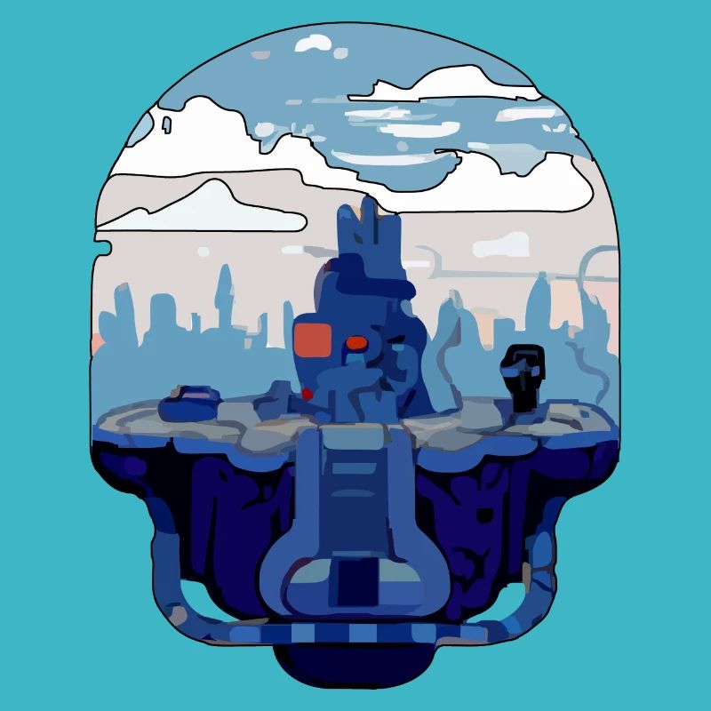 Futuristic landscape