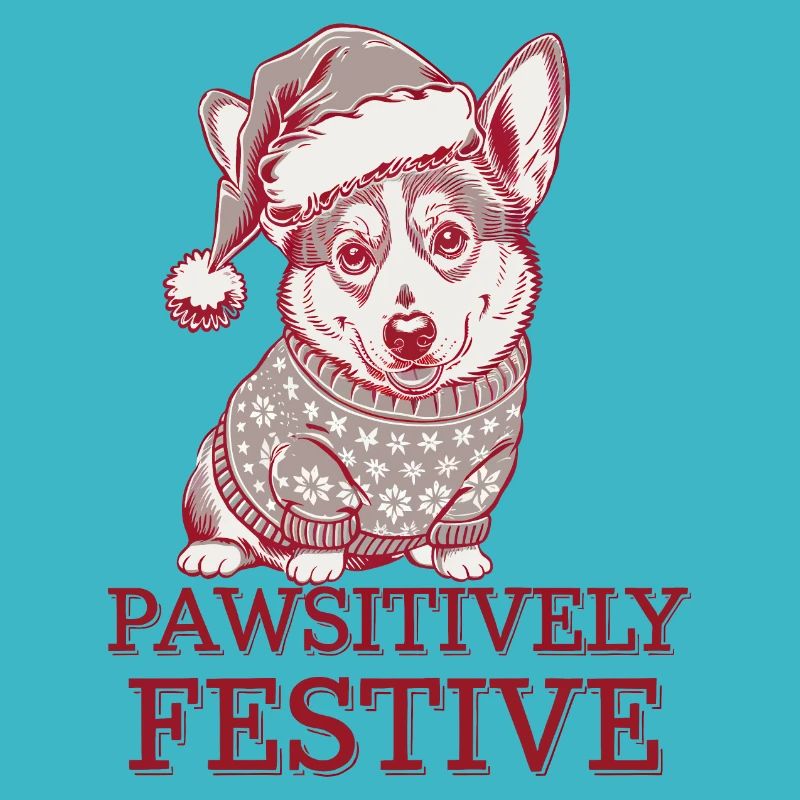 Corgi Pawsityvely Festlich