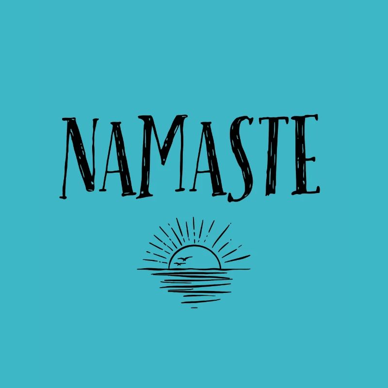 NAMASTE Sunrise Black White
