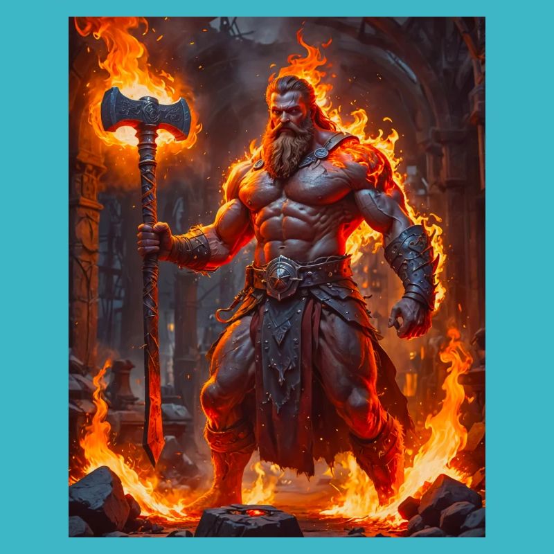Svarog, dieu slave du feu, de la forge et du céleste