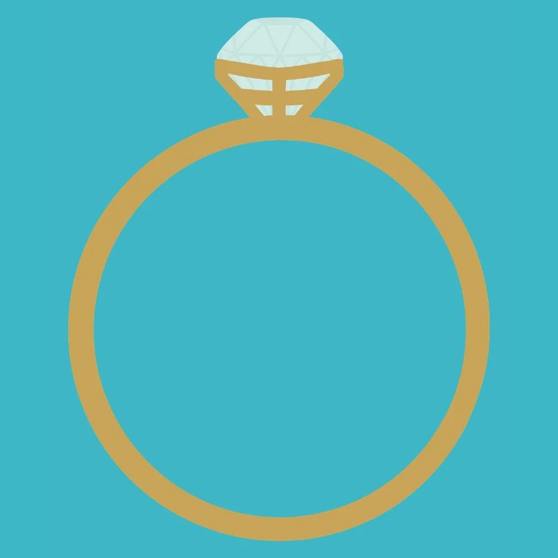 Icône de bague en or avec diamant