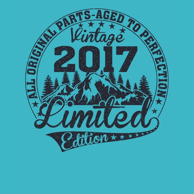 Born 2017 Vintage Retro Anniversary