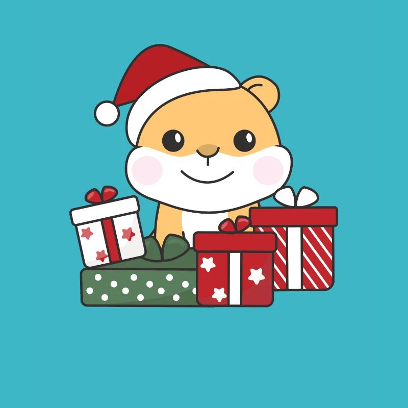 Hamsters Cadeau de Noël Animaux d’hiver Hamsters