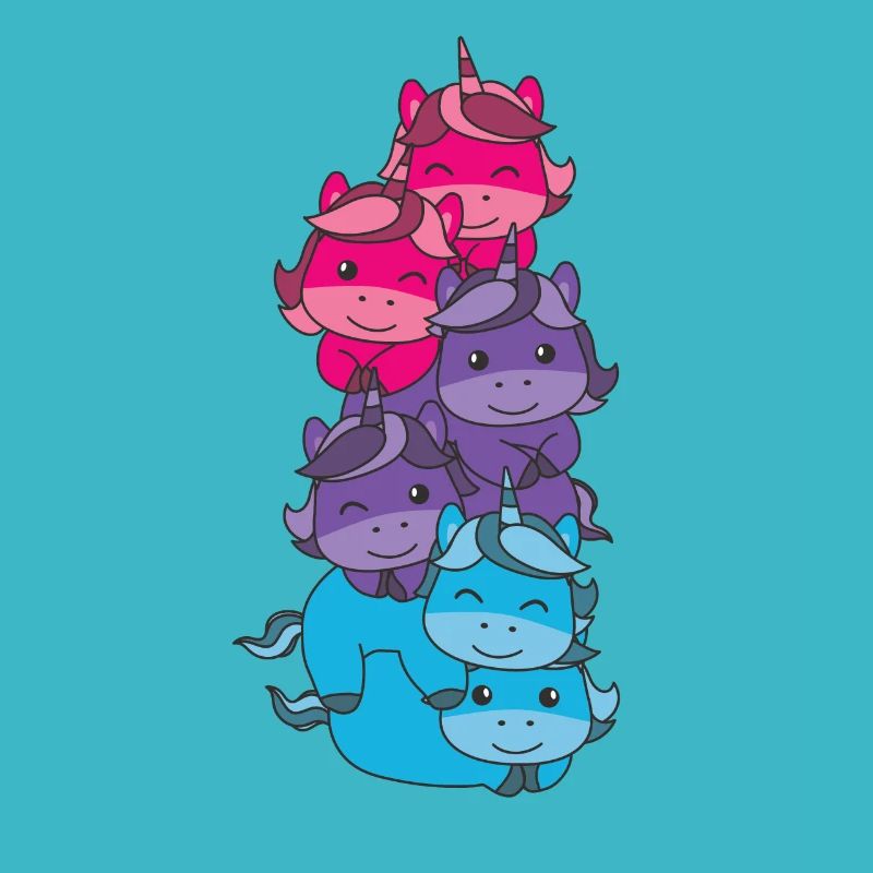 Androgynous Flag Pride LGBTQ Cute Unicorn