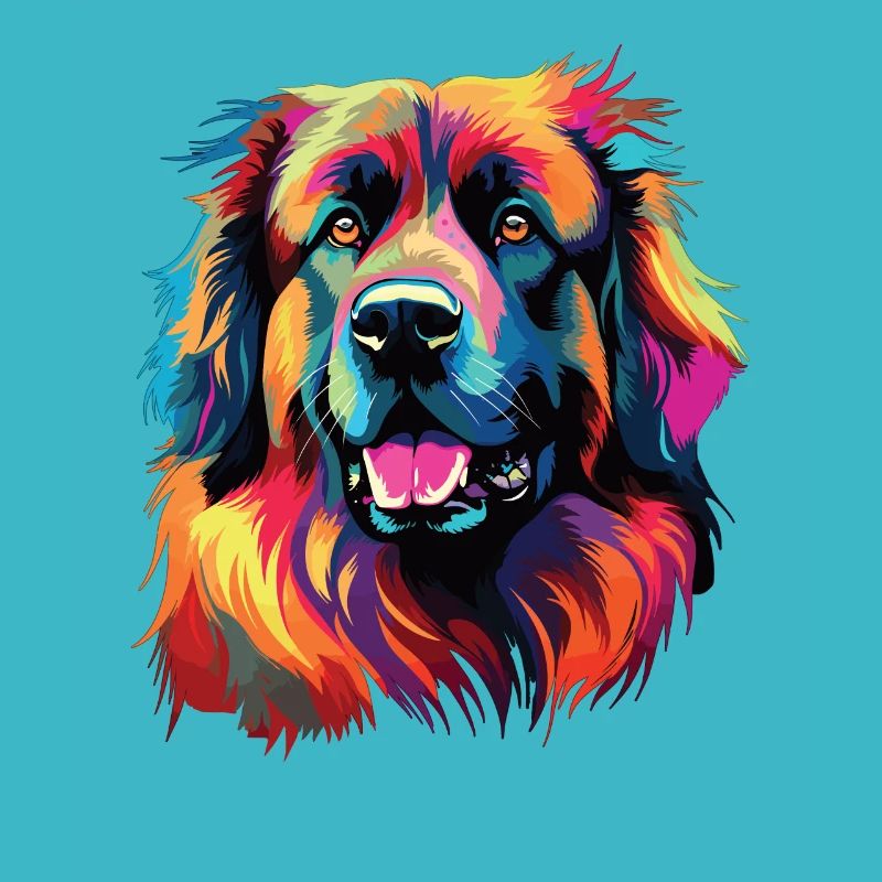 Aquarelle colorée Leonberg