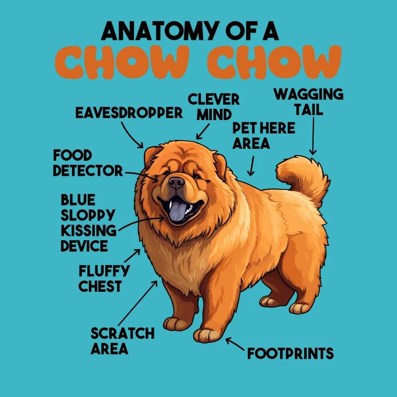 Explication du chien Anatomie d’un Chow Chow