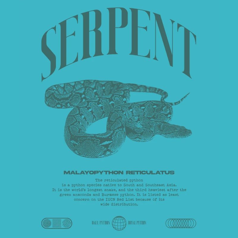 Reticulated Python Reptile Keeper Streetwear