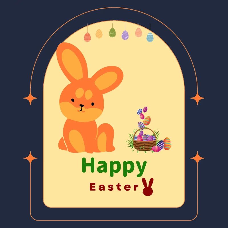 Joyeux lapin de Pâques pour Pâques en cadeau, doux