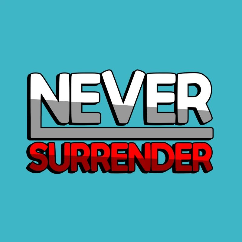 NEVER SURRENDER (Rot) - Gaming