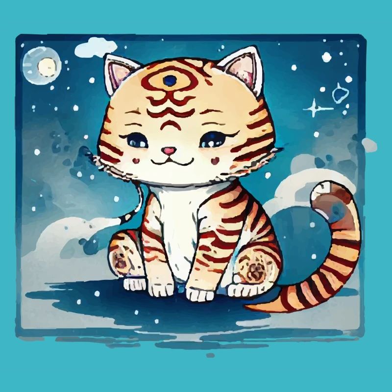 Ein Katzen Design, das nicht süßer sein könnte.