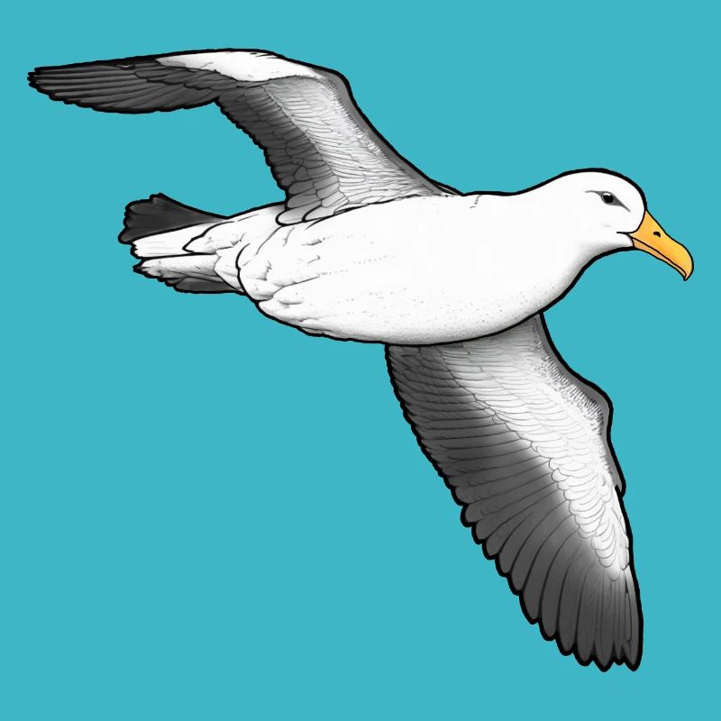 Albatross flying