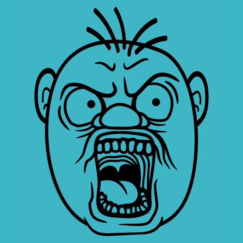 screaming man boes bruellen wuetend sour veraerg